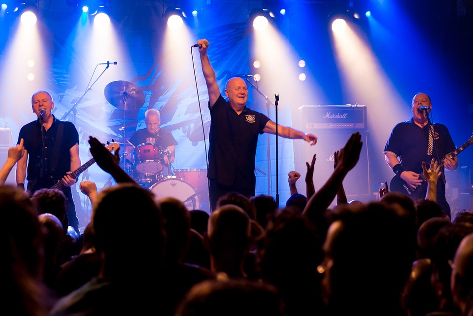 Influential English punk rock band Cock Sparrer from London